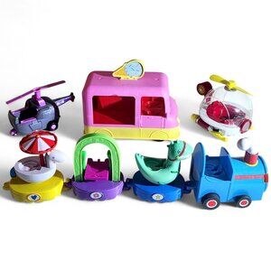 Peppa Pig Vehicle Toy Lot Train Cars Ice Cream Van Paw Patrol Helicopter Set